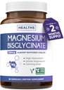 Bisglycinate Capsules高吸收性镁 -- -- 经临床验证的缓冲剂和Chelated 镁补充剂 -- -- 1 Daily Vegan Capsule,配有实验室验证的Gentle 200mg服务(2个月供应)