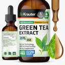BIO KRAUTER 绿茶提取液滴 - 绿茶补充剂 - 抗氧化剂来源 - 无酒精和糖 - 2 Fl.Oz.