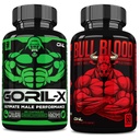 ONL 男子测试酮 助推箱 - GORIL-X & Bull Blood – 增强力量,Stamina & Energy – 与霍尼山羊杂草,马卡,Tongkat Ali,Tribulus - 120 卡普勒斯