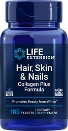 寿命延长 头发, 皮肤和钉子 Collagen Plus 公式, 180平板