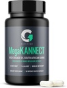 Mega Kannect Capsules, 5%为Kanna Alkaloid | Elevates Mood, Boosts 能量水平, 增强精神清晰度 | Sceletium Tortuosum 每日男女补编(30个计数)