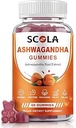 Ashwagandha Gummys,与Ashwagandha Root 提取维生素D Zinc, Ashwagandha 睡眠压力平衡补编, Vegan, Non-GMO, Gluten-Free, 60 Counter