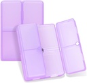 FYY Daily Pill Organizationer, 7 Competments Portable Pill Case 旅行 Pill Organizationer,[打包设计] Pill Box for Purse Pocket to hold Vitamins, Cod Liver Oil, Supplies and Medication-Clear Purgin] 皮夹 皮夹 皮夹 皮夹 皮夹 皮夹 皮夹 皮夹 皮夹 皮夹 皮夹 皮夹 皮夹 皮夹 皮夹 皮夹 皮夹 皮夹 皮夹