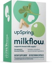 UpSpring 牛奶流乳增量补充剂 牛奶供应增量补充剂 母乳喂养补充剂 Fenugreek & Blessed Tetle, Non-GMO,哺乳支持 60 Vegan Capsules
