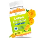 眼维他命 Lutein & Zeaxanthin Gummys, 配有 Bilberry, Astaxanthin 的无糖眼健康补充剂 - 支持蓝光,视觉功能和 Macular 健康 - 芒果火焰, 60 Counter