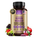 Organic Super Maqui Berry Capsules - Superfood Powder - Elderberry Extract, Cranberry, Pomegranate, Acai - Dry Eye & Tear Support, Gut Health, Skin - 60 Vegan Capsules, Non GMO, Gluten Free Supplement