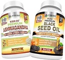 FRESH 保健 Ashwagandha KSM 66 和黑种子油 -- -- 包