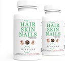 Wellgenix Purvana Hair, Skin, 和Nails Vitamin Softgels for High Abbox - 双强 2500mcg Biotin, VIT A & B(90个计数) 2 Pack