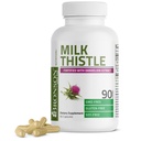 Bronson Milk Thetle Silymarin Marianum & Dandelion 提取活体健康支持,抗氧化剂支持,解毒,90 Capsules
