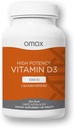 Omax3 维生素 D3 5000 IU + 钙,90天供应,强骨,肌肉和关节,心脏健康,豁免,非转基因生物,无胶,无豆(新包装) - 90片(90)