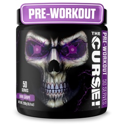 JNX 移植诅咒! 男女预研粉,咖啡因,Beta-Alanine,Creatine,L-Citrulline,50 services,DarkGrape Flavor – 助力能量,力量和焦点