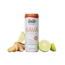 LEILO QQ Kava Powered Moscow Mule Mocktail Drink QX 12 Pack – 无糖和无ALC 功能放松支持 QQ 12 fl oz Cans (Pack of 12).
