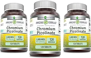 (原始内容存档于2018-09-21). Excellent Formulaments Chromium Piclinate QQ 1000 Mcg Tablets Supplements QX Non-GMO QQ Gluten Free QQQ 在美国制造 (3 Pack, 120 Counter).