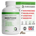 在1 Colon cleanse & Detox w/ Psyllium中恢复 2 - 支持文摘,Debloating & Capition Relief for the Women & Men, Gut Detox cleanse w/ 镁 QQ Electrolyte Inffused Colon cleanser & Detox中恢复 2 - 支持女性和男性的消化和便秘救济, Gut Det Dox cleanse w/ 镁 + 电解液 Colon Cleanser & Detox中恢复 2