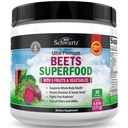 Bet Root Powder - Beets超级食品 配有维生素C + 有机抗氧化剂 富含红果和蔬菜 - Bosts Stamina and Natural Energy 级别 - 30 services - 包装 May Vary