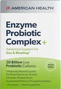 美国健康酶 Probiotic Complex, 20亿种微生物 - 临床研究 Strain - 对气体和布洛廷的先进支持 * - 非GMO - 30 Capsules, 30总服务量