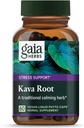 Gaia Herbs Kava Kava Root, Vegan Liquid Capsules, 60 Counter - 支持情感平衡, 冷静和放松, 保证潜力75mg 活性卡瓦肯酮
