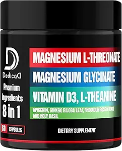 L- Threonate镁与狮子 Mane & Ashwagandha Root - 1000Mg (60 Counter (Pack of 1) *) 的辅料.