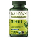 Banyan植物学 Trimphala 片 - 有机Trimphala with Amla, Haritaki & Bibhitaki – 用于消化、消除和健康的Gut Microbiome * - 180 片 – 非GMO 可持续来源 Vegan