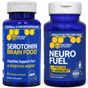 Nutural STACKS NEURFuel NOTROPIC + 血清素脑食品包 - 支持内存,Mood & Focus * - 135 总盖