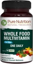 纯营养全食品 男性的多维他明 60 Tabs – One-A-day – 100% RDA – 24 天然维生素和矿物 – 所有天然植物 男性多维他明 – 2个月供应量