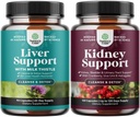 Liver Cleanse Detox & Reference - 配有丹德利翁根、乔林、比特罗特和阿蒂科克提取器和肾脏支持的Silymarin 牛奶硝酸盐补充剂