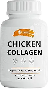SIRUNES 鸡肉卷心菜(Collagen Capsules) - II型卷心菜(Collagen)营养补充剂,用于联合,皮肤和骨骼支持 - 非GMO,用水解的卷心菜(Collagen Peptides)的抗衰老营养补充剂 - 120 Capsules