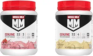 肌肉牛奶真菌蛋白粉盒、草莓粉盒 1.93英镑 12枚 32g蛋白3g糖和香蕉粉盒 1.93英镑 12枚 32g蛋白4g糖