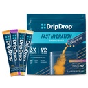 DripDrop 水分包 - 热带品种包 - 单服务电解质 粉末 饮料 混合体 - 芒果, Açaí, Passion 水果, Piña Colada - 非 GMO, Gluten Free, Vegan - 32 棒