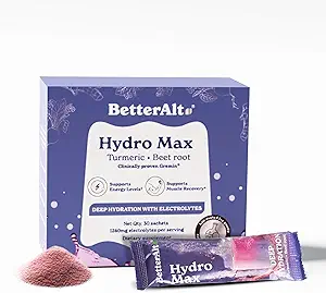 更好的 Alt Hydromax 快速水解 电解 粉末包 酸糖 水分饮料 快速吸附 30 个单服务粉末包