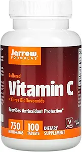 Jarrow 配方 维生素C + Citrus Bioflavoids, 膳食补充剂提供抗氧化剂保护,750毫克,100片
