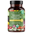Plant.O 有机超绿色 [Fruit & Veggie Supplement] 来自绿粉的高吸收抗氧化剂 配有 Alfalfa, Beet Root, Tart Cherry for Imune Support, Gut Health, Energy, 60 Veggie 片