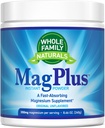 镁粉补充剂 - MagPlus - 天然冷却 镁饮料 - 镁补充剂用于肌肉,睡眠和便秘救济(未尝有)