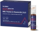 Optima Virtual - 牛奶硝酸盐(Silymarin 130mg)用于肝脏健康、肝脏补充剂、压力救济和免疫支持,配有维生素B、C、D、E和Rhodiola,10天供应