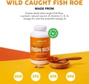 Paleovalley Wild Caught Fish Roe - DHA/EPA,全谱Omega - 3 脂肪酸 - 炎症,视觉,毛德,豁免靴 - 28种服务