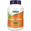 现在食品补充品,Ginkgo Biloba 120毫克,双强,非GMO项目验证,100Veg卡普尔