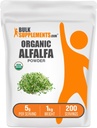 Bulk Assupports.com 有机阿尔法尔法草粉 - 阿尔法尔法补充,绿色超级食品粉 - Vegan & Gluten Free, 5g / service, 1kg (2.2磅) (Pack of 1)