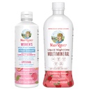 玛丽鲁斯的"女人的多维他命+头发生长 Liposomal(桃)和液态夜线" 多矿(Cranberry) QQ 清洁标签项目 验证 QQ Vegan QQ 美丽,床位时间,和整体健康