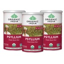 ORGANIC INDIA yl草粉 - 全胡斯克纤维补充剂,文摘支持,Vegan,无胶体,USDA认证有机物,非GMO,溶性与不溶性纤维源 - 12 oz(包3)