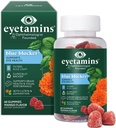 眼罩 蓝色屏蔽器 眼睛健康 - 60 Lutein Gummys - 眼科医生 - 开发 - 支持视野,滤镜 蓝色光线和帮助眼片 - 促进睡眠,焦点视力 - Vegan & 非GMO公式
