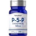 管道岩 P5P 维生素 B6 | 50mg | 200 片 | Pyridoxal 5-Phosphate 补充 | Vegetarian, Non-GMO, Gluten Free