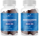 Ashwagandha Gummys - 睡眠质量、记忆和认知支持 - Ashwagandha Gummys for Men and Men Pack 2, 60 服务