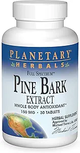 行星草药 FS Pine Bark 提取片,150 mg,30 Counter