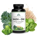 最佳健康系统 NADH + DIM + Harris Basics + 能量 + 神经递质 支持 + 植物 + 精神清晰度 浓度 和记忆 补充 + 30 Capsules