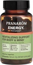 Pranarom - Aromaboost 能源草药补充剂 - 生理和精神肥胖 - Guana - 维生素 B6 B9 B12 - 纯苏格兰松基本油 - 60 Counter