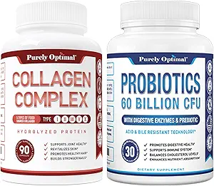 纯优化多烯烃类活性酶(Types I, II, III, V, X) + Premium Probiotics 60亿 CHU 有机先生和消化酶