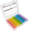 7 Times a Day Weekly Pill Box Organiser Case, 安全 7X Pillbox 配药计划,包括Premium终身订阅Medisafe App(7 Time-a-day)
