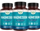 Nested Naturals Magnesium Glycinate Chelate + 肌肉硬化、放松和睡眠支持的镁补充 + 100% Chelated Albion TRACS 增殖镁 Glycinate 200mg → → (3-Pack)