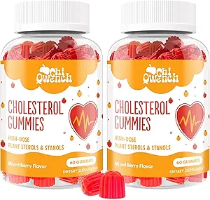 胆固醇补充剂,配有1500 Mg Planet Sterols & Stanols, 胆固醇支持Gummys, 胆固醇复合剂Gummys, 维持正常水平, 混合莓 Flavor, 120 Counter