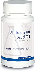 生物学研究 黑曲兰种子油 535 mg 天然来源 Gamma Linolenic Acid GLA 80 mg 软胶,支持心血管健康,普通组织修复,免疫系统,妇女健康 60 Capsules